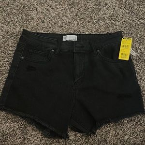RSQ (Tillys) Black Vintage high rise jean shorts - Girls size 16